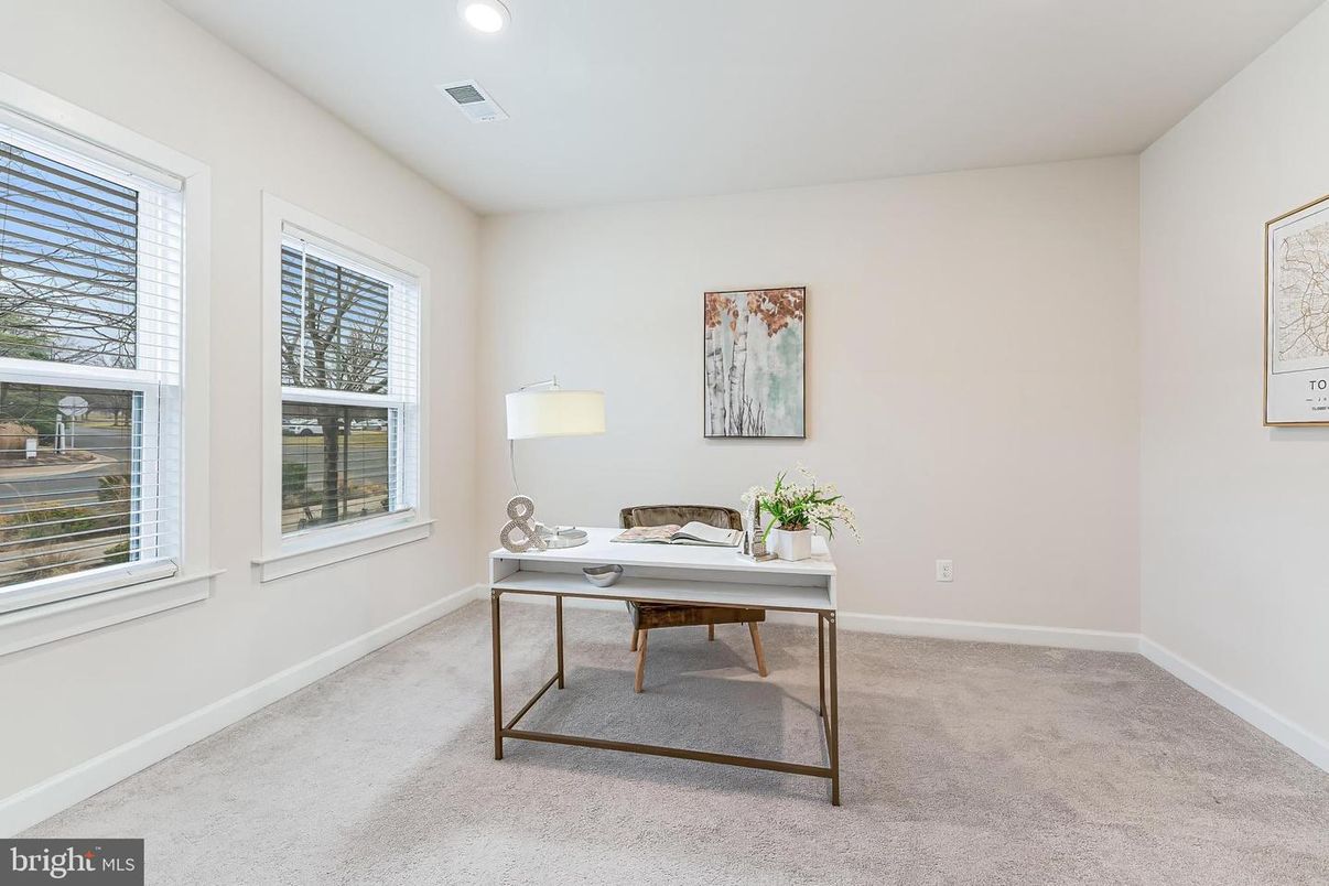 Home Office, Interior, Recessed Lighting