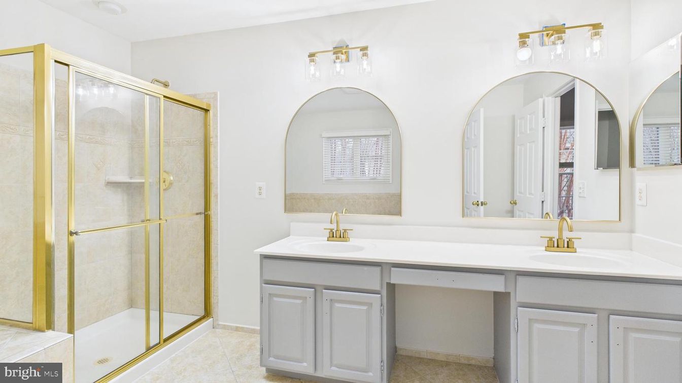 Bathroom, Dual Sink Vanities, Glass Shower, Interior