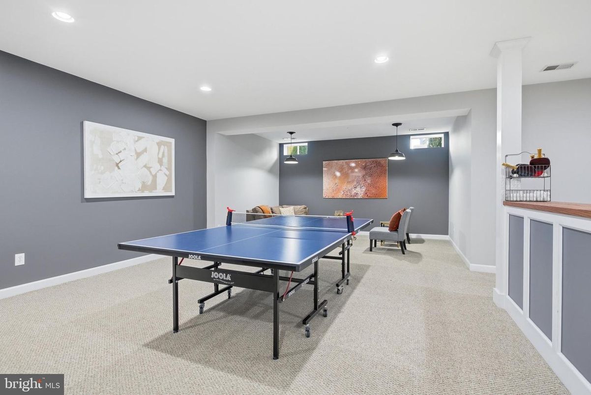 Game Room, Interior, Pendant Lights, Recessed Lighting