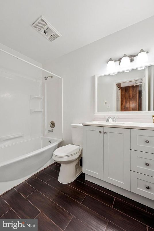 Bathroom, Interior, Wood Texture Flooring