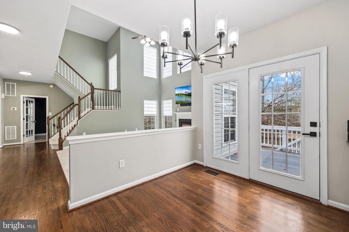 Chandelier, Interior, Pendant Lights, Recessed Lighting, Wood Texture Flooring