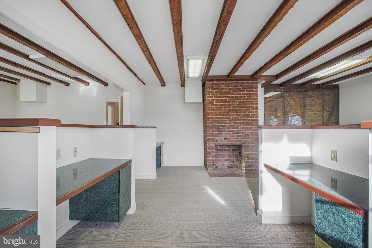Fireplace, Interior, Wooden Beams
