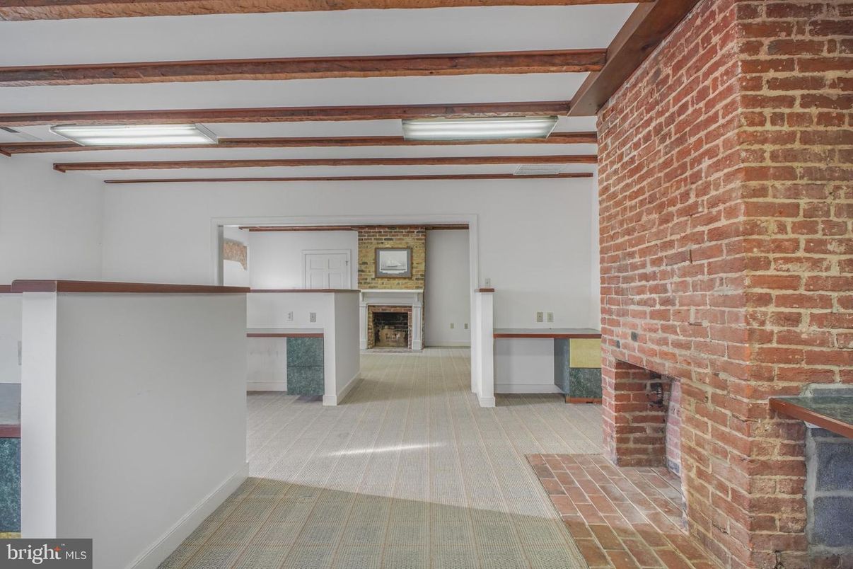 Fireplace, Interior, Stone Walls