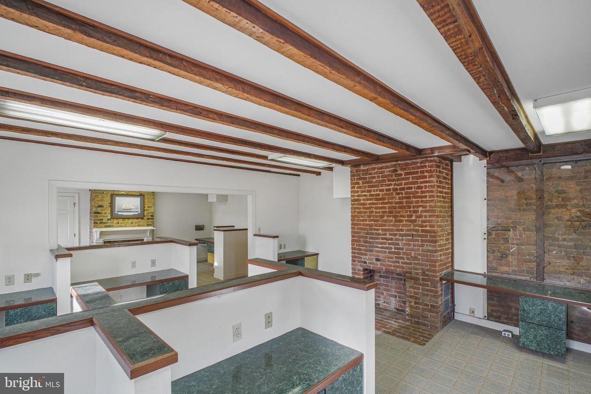 Interior, Stone Walls, Wooden Beams