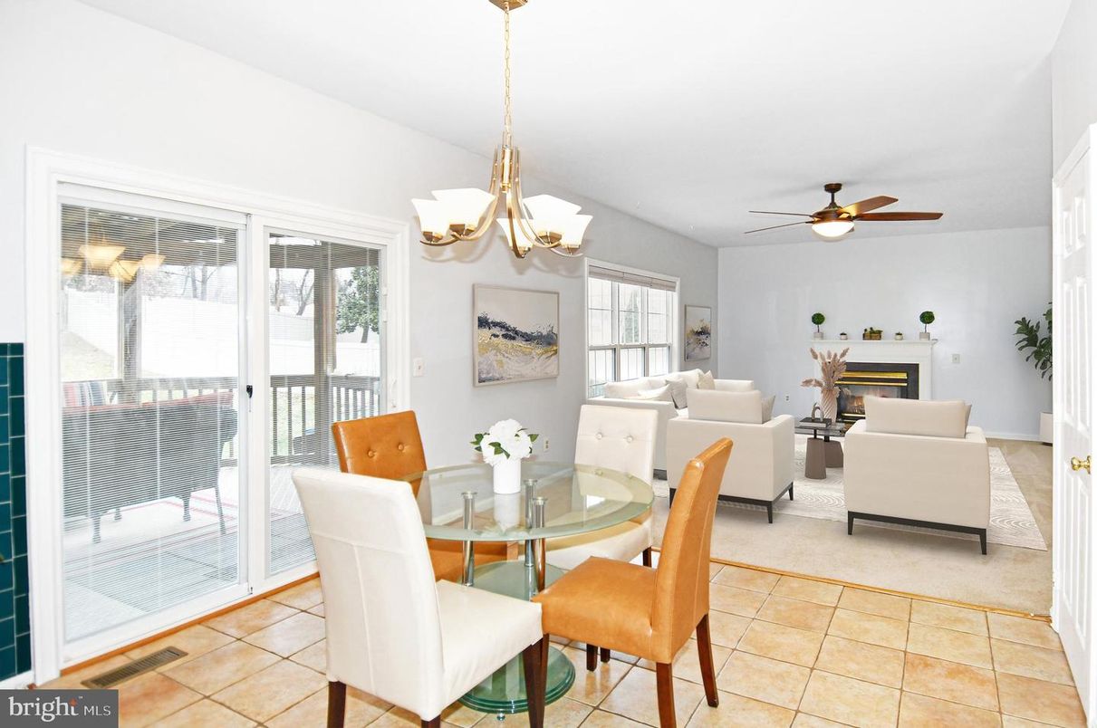 Chandelier, Dining room, Fireplace, Interior, Living room