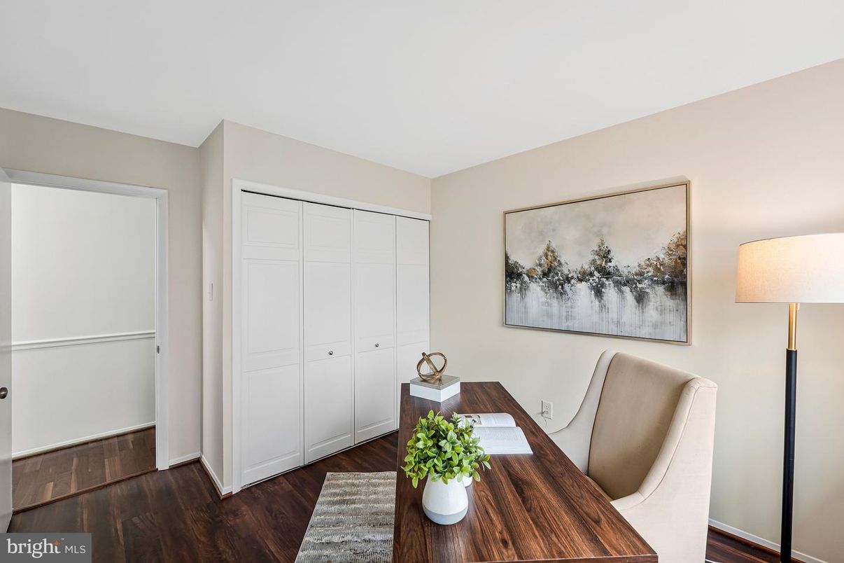 Home Office, Interior, Wood Texture Flooring