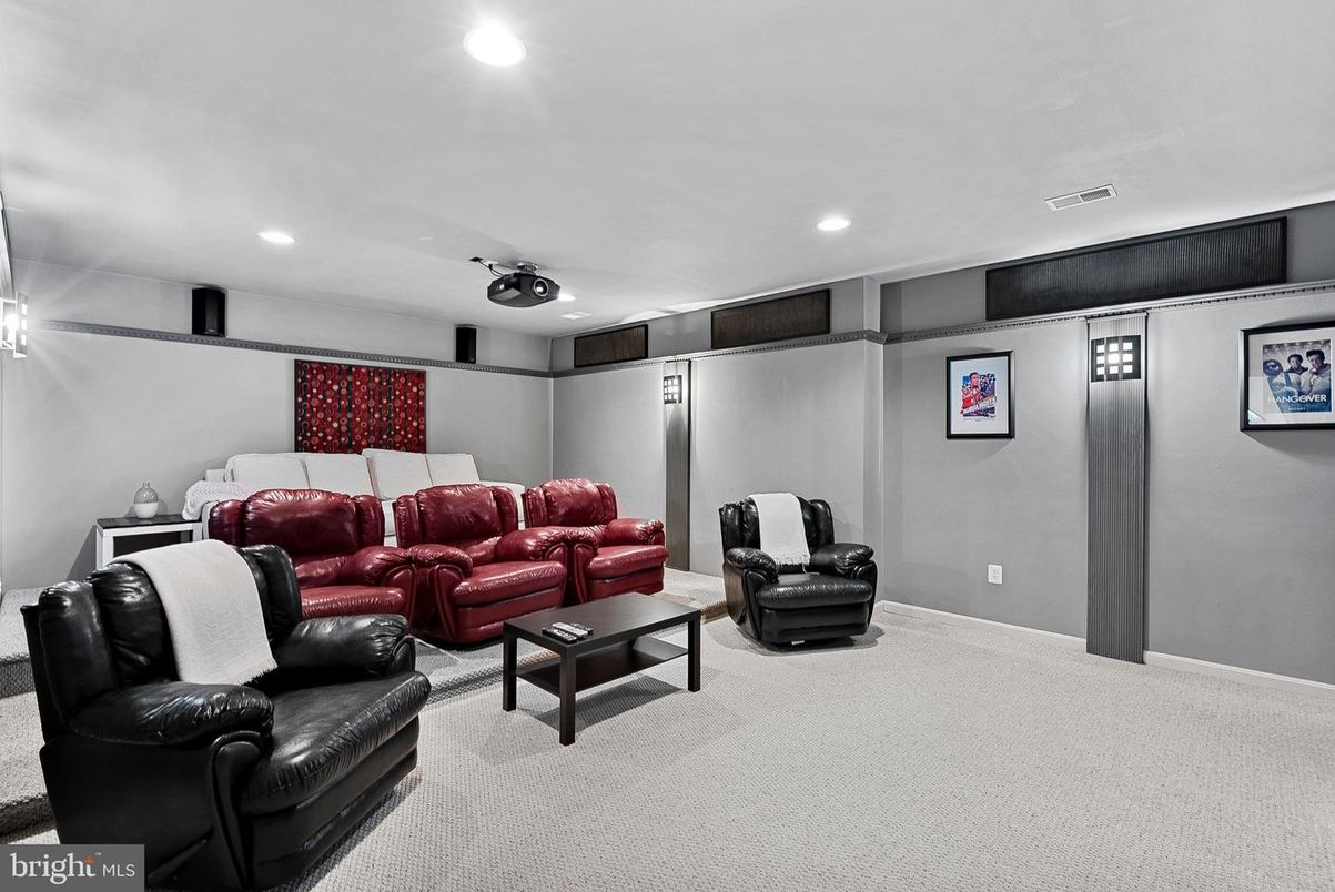 Home Theatre Room, Interior, Projection Screen, Recessed Lighting, Theatre Room