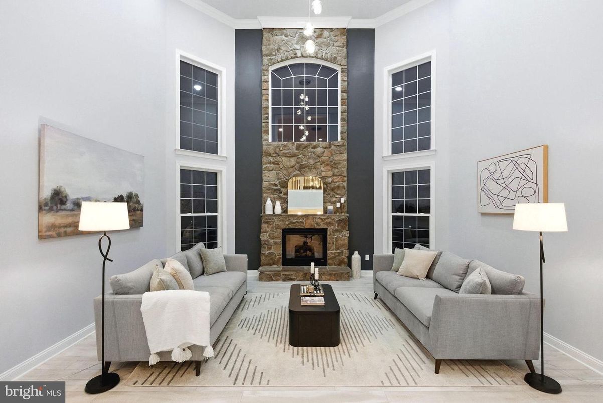 Fireplace, Interior, Living room, Stone Walls