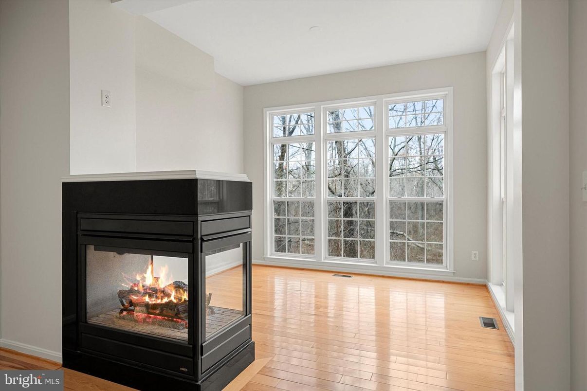 Fireplace, Interior, Wood Texture Flooring
