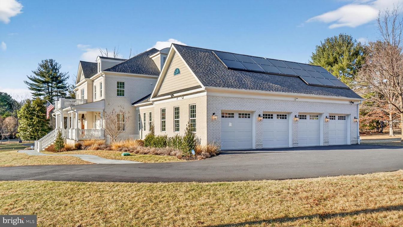 Attached, Exterior, Facade, Solar Panels, Farmhouse