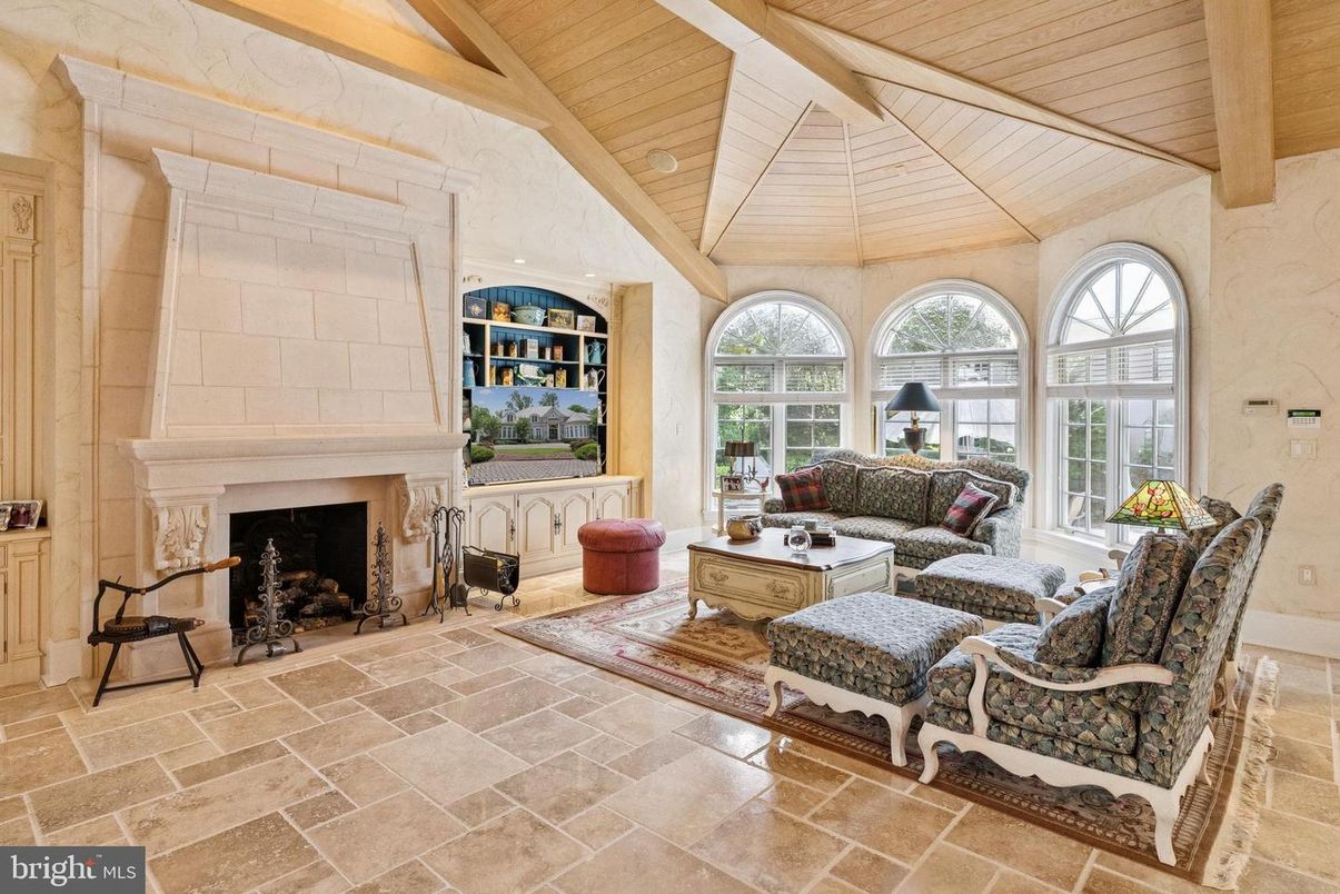 Fireplace, Interior, Living room, Wooden Beams, Wooden Ceilings
