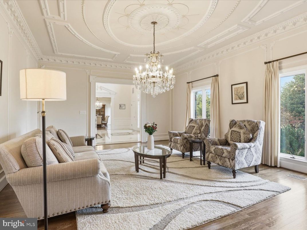 Chandelier, Interior, Living room, Wood Texture Flooring
