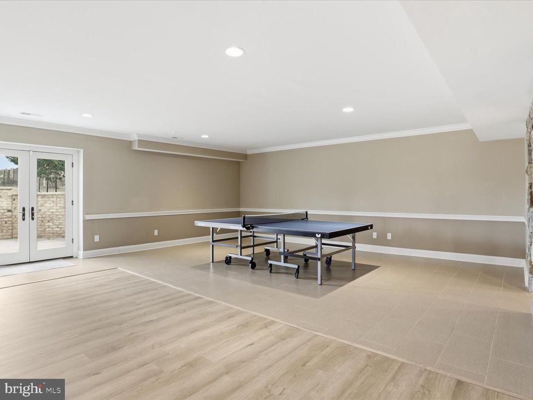 Game Room, Interior, Recessed Lighting, Wood Texture Flooring