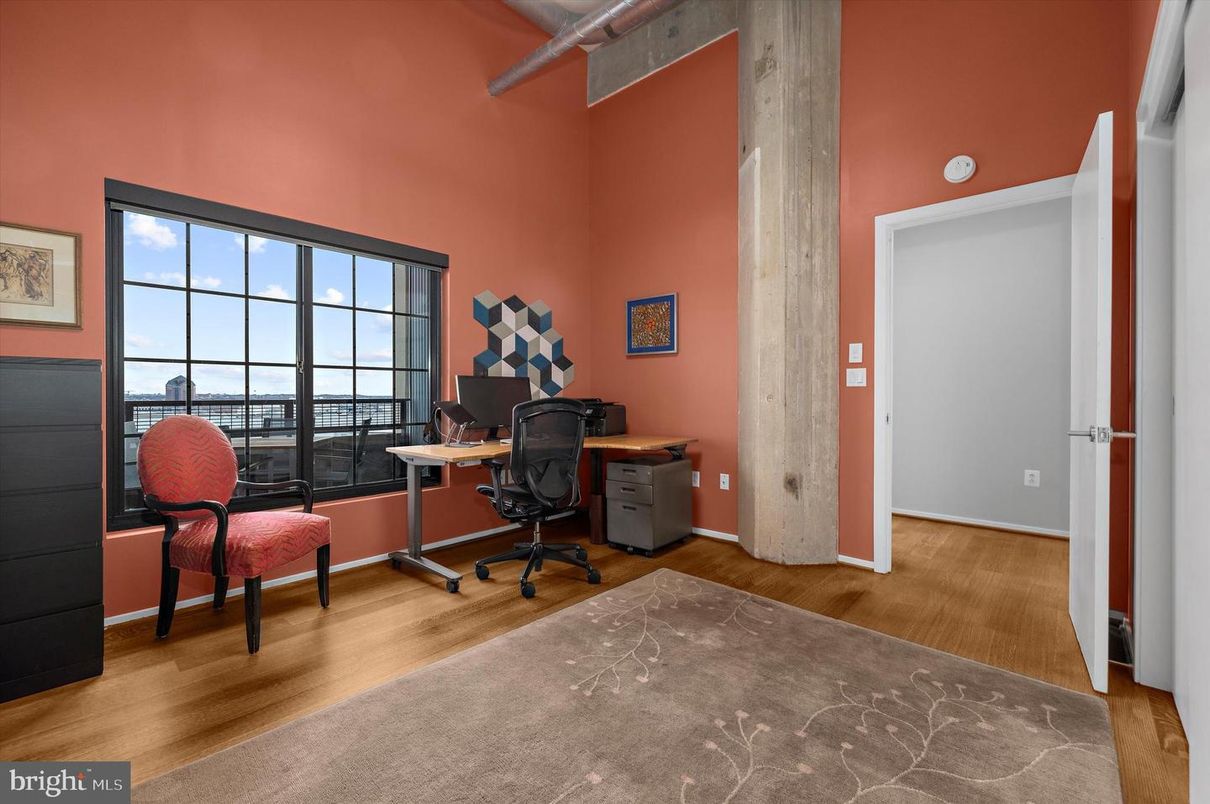 Home Office, Interior, Wood Texture Flooring