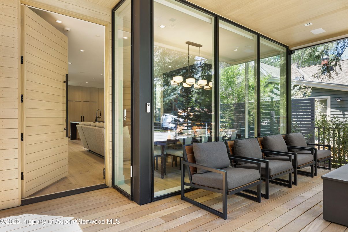 Chandelier, Dining room, Interior, Recessed Lighting, Wood Texture Flooring, Wooden Walls