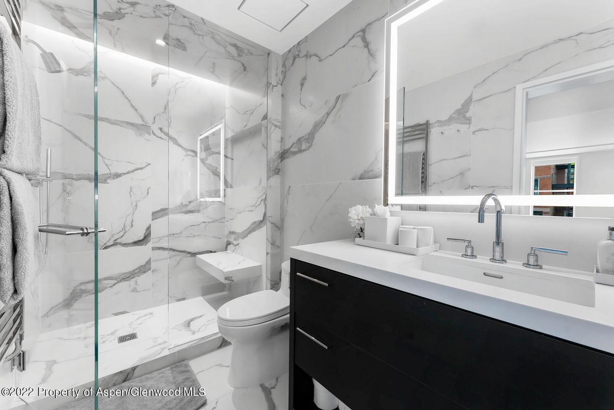 Bathroom, Glass Shower, Interior, Marble, Marble Walls