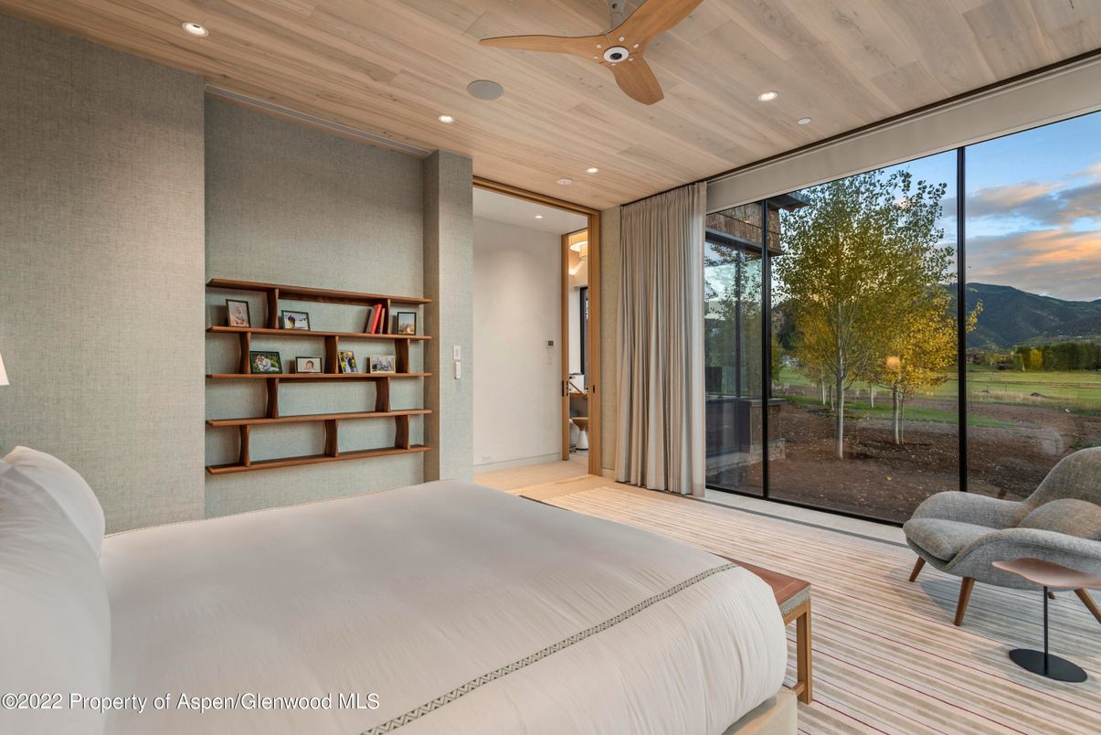 Bedroom, Interior, Recessed Lighting, Wooden Ceilings