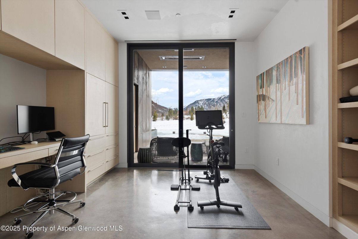 Fitness Equipment, Home Office, Interior, Recessed Lighting