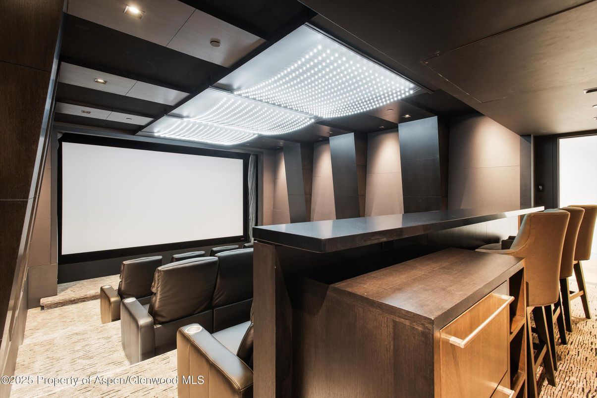 Home Theatre Room, Interior, Projection Screen, Recessed Lighting, Theatre Room