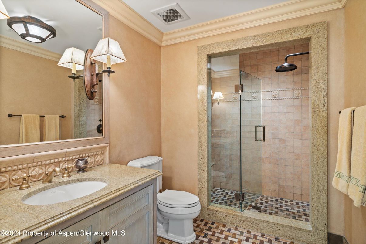 Bathroom, Glass Shower, Interior