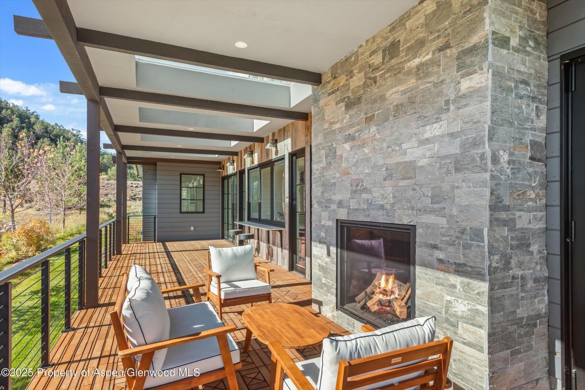 Exterior, Fireplace, Stone Walls