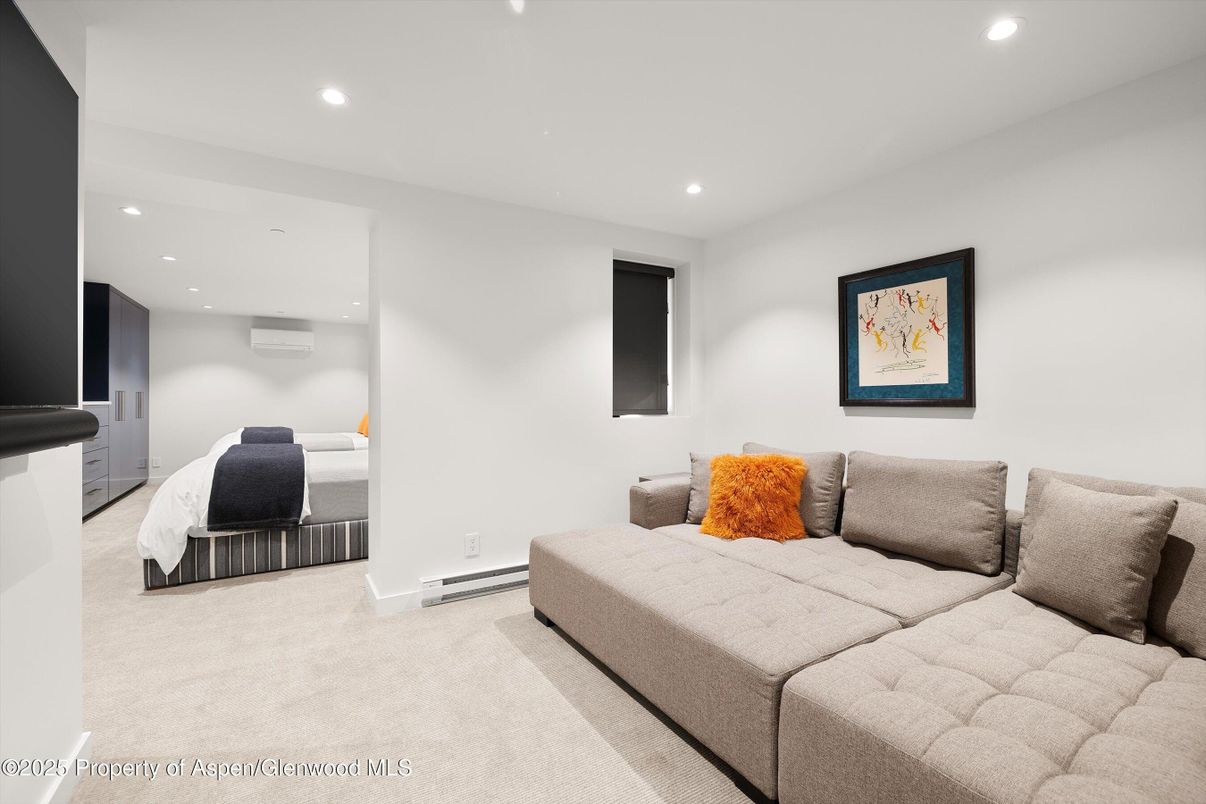 Interior, Living room, Recessed Lighting