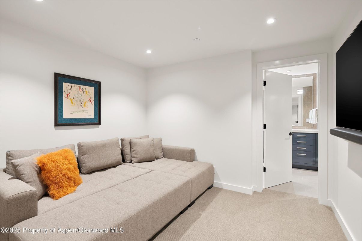 Interior, Living room, Recessed Lighting