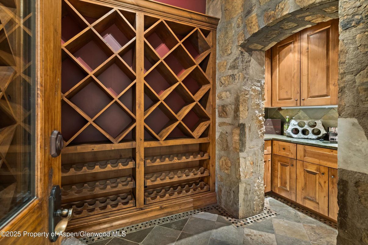 Interior, Stone Walls, Wine Storage