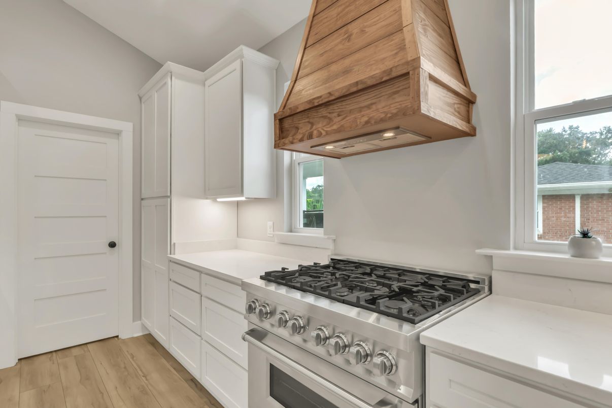 Interior, Kitchen, Wood Texture Flooring