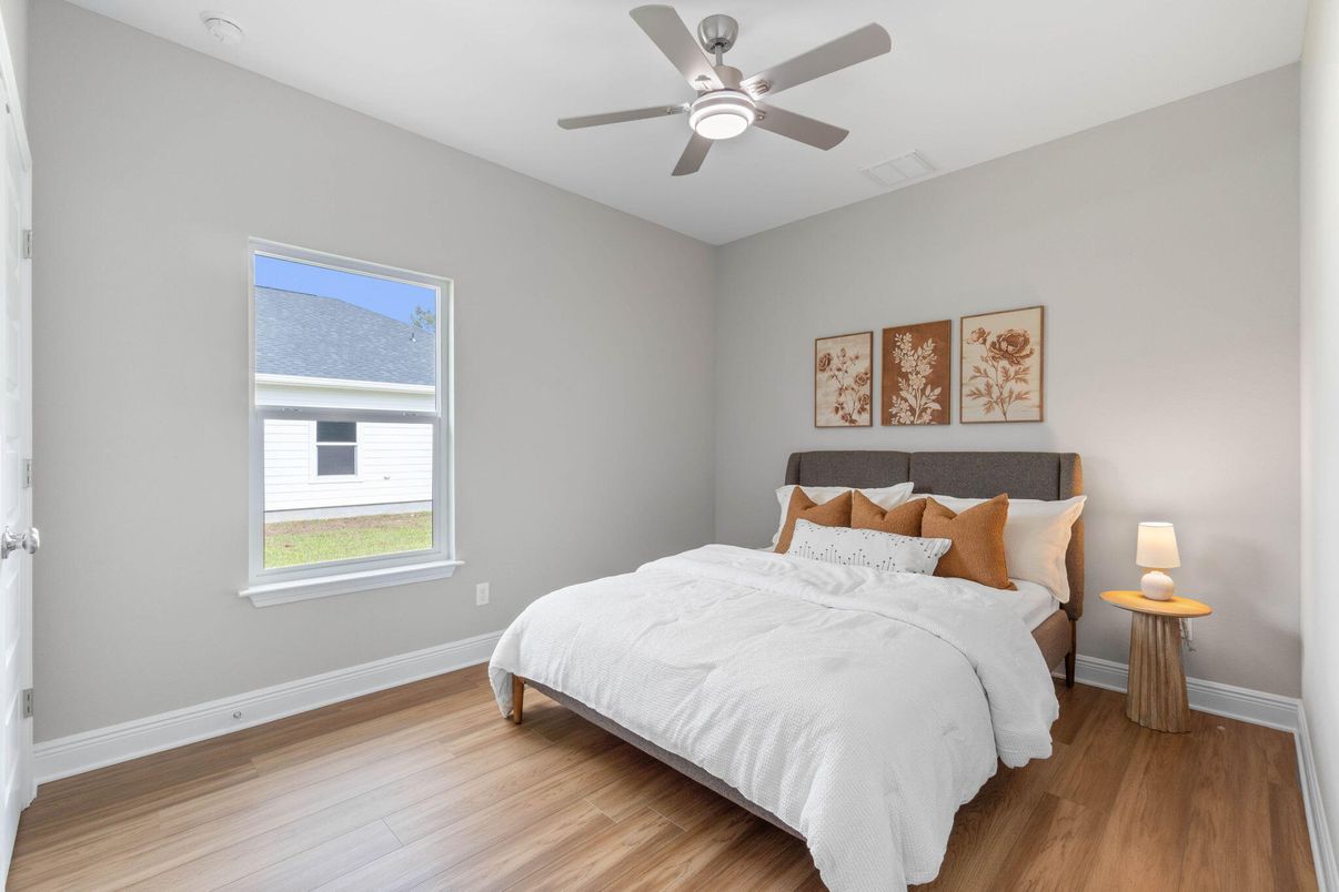 Bedroom, Interior, Wood Texture Flooring