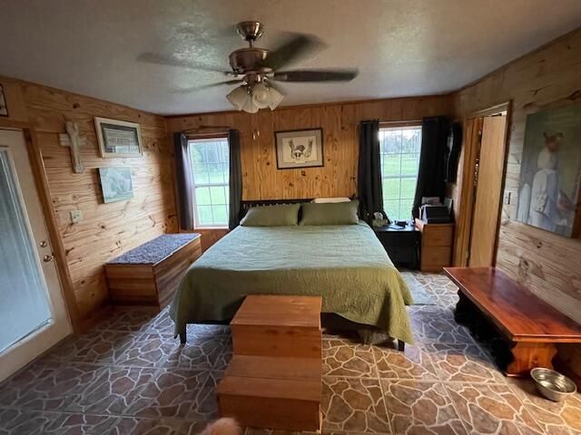 Bedroom, Interior, Wooden Walls