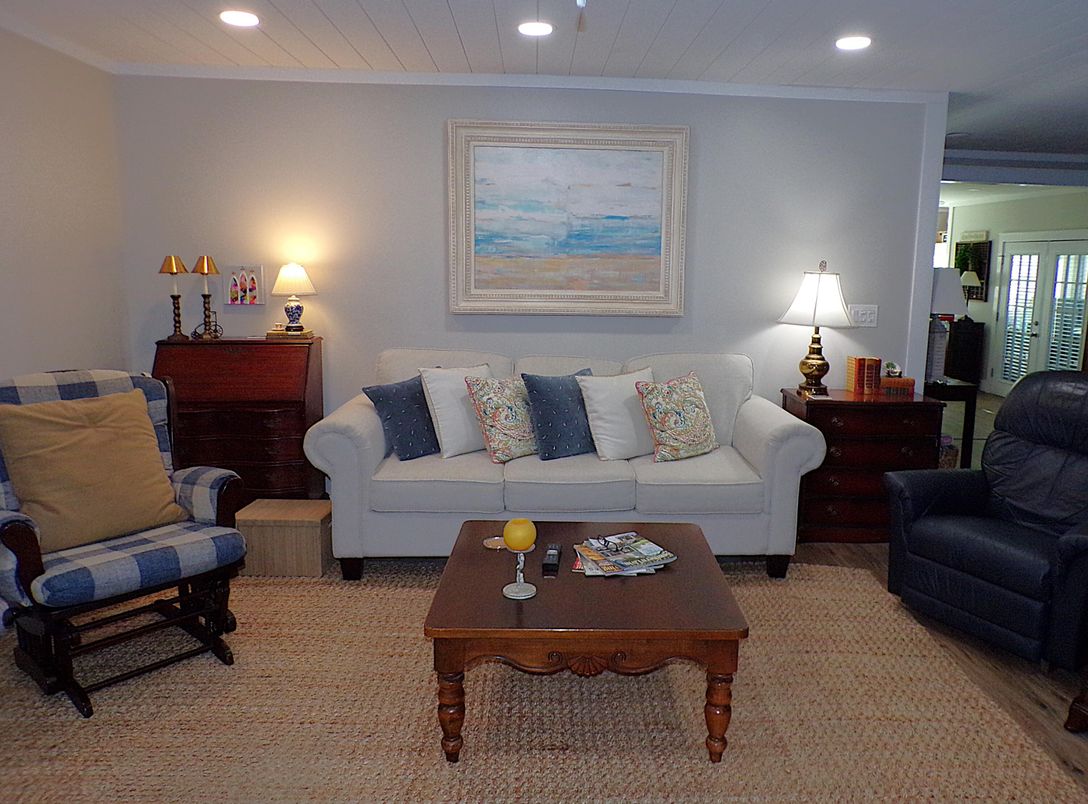 Interior, Living room, Recessed Lighting