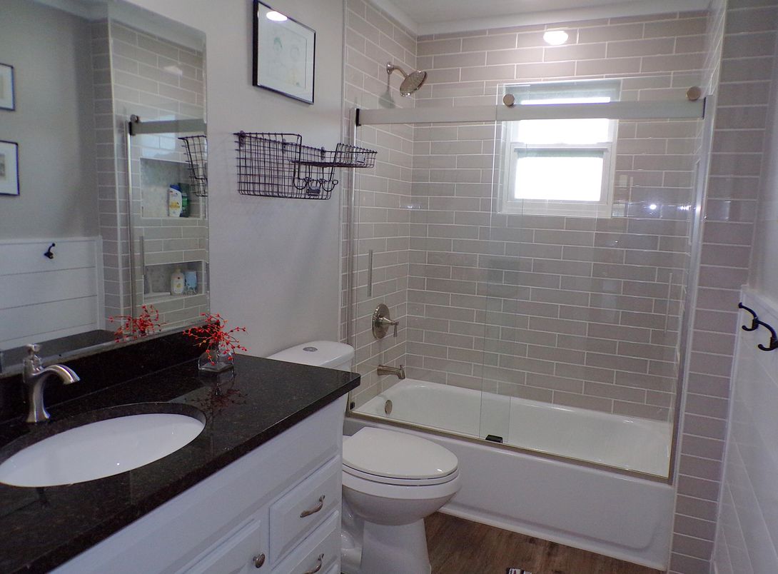 Bathroom, Interior, Wood Texture Flooring