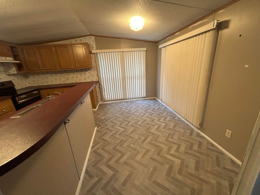 Interior, Kitchen, Wood Texture Flooring