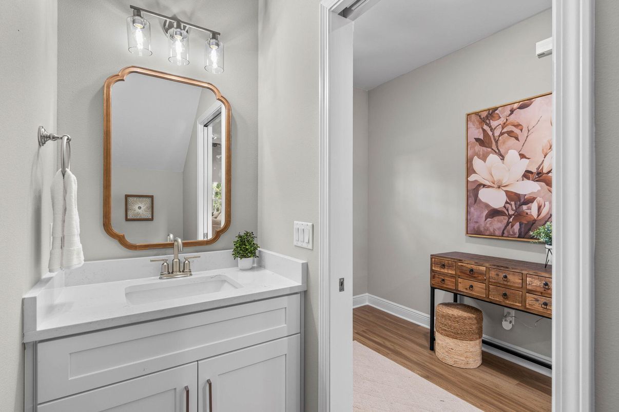 Bathroom, Interior, Wood Texture Flooring