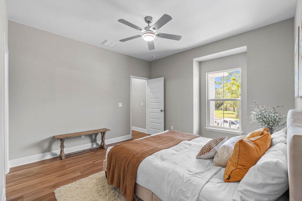 Bedroom, Interior, Wood Texture Flooring