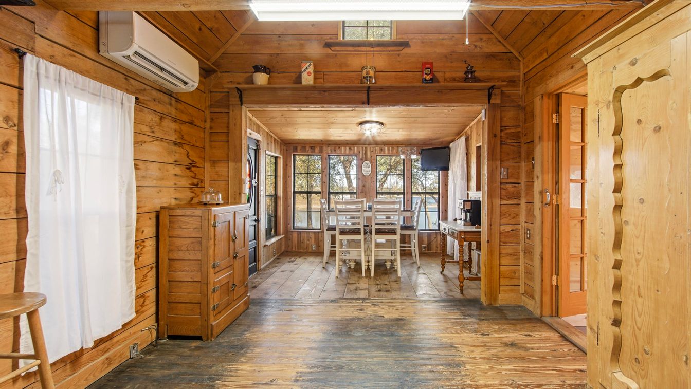 Dining room, Interior, Wooden Ceilings, Wood Texture Flooring, Wooden Walls