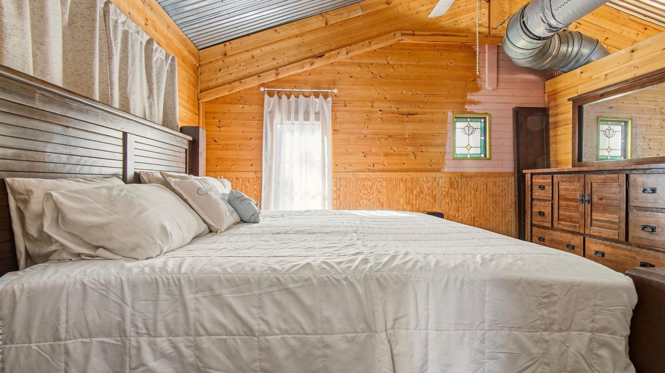 Bedroom, Interior, Wooden Ceilings, Wooden Walls