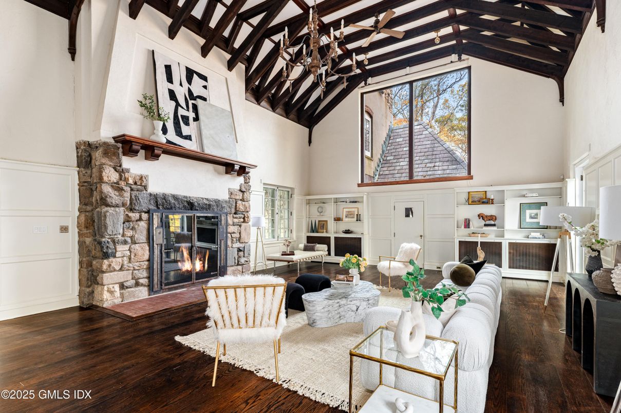 Fireplace, Interior, Living room, Wooden Beams, Wooden Ceilings, Wood Texture Flooring