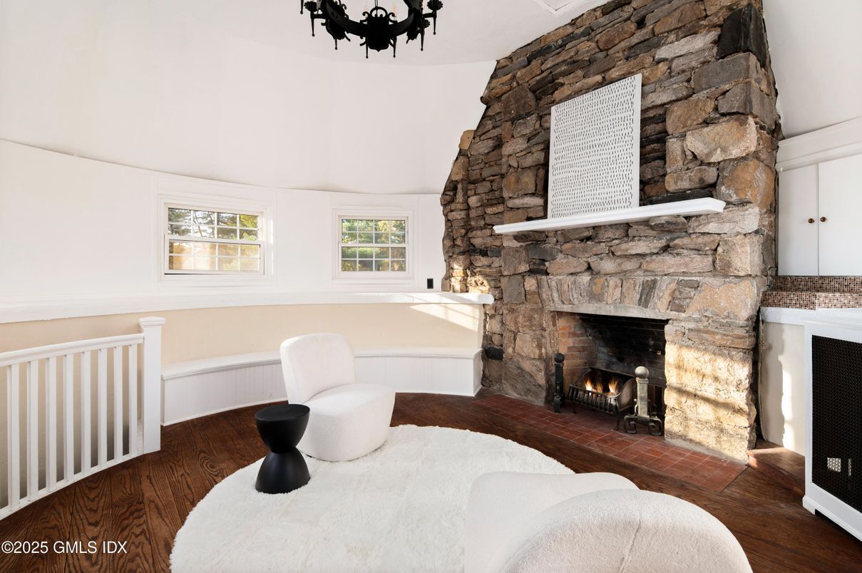 Fireplace, Interior, Stone Walls, Wood Texture Flooring