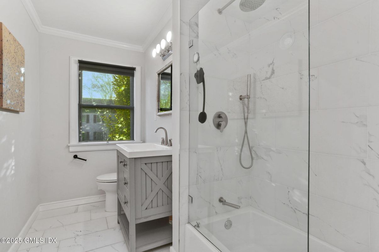 Bathroom, Glass Shower, Interior, Marble, Marble Walls