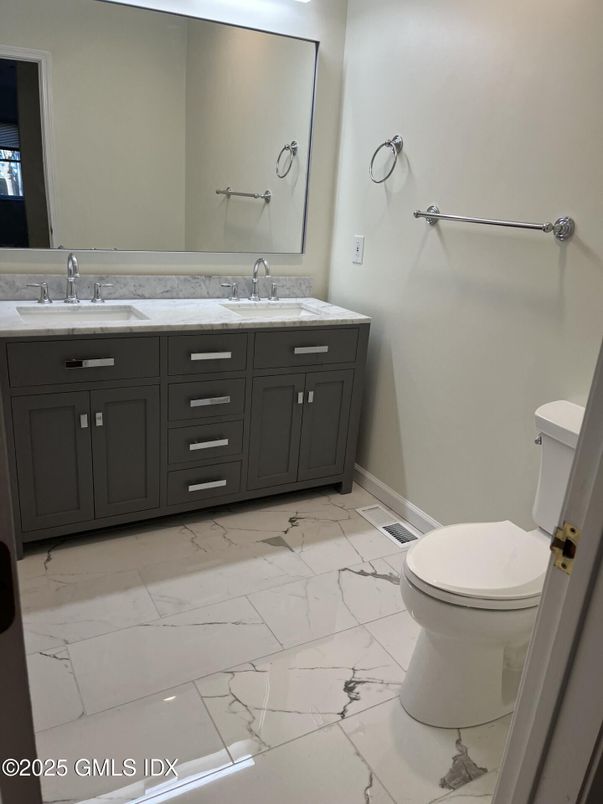 Bathroom, Dual Sink Vanities, Interior, Marble