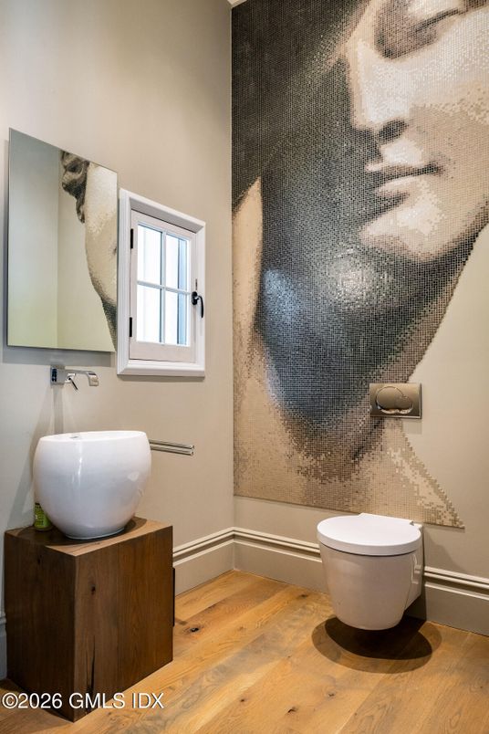 Bathroom, Interior, Wood Texture Flooring