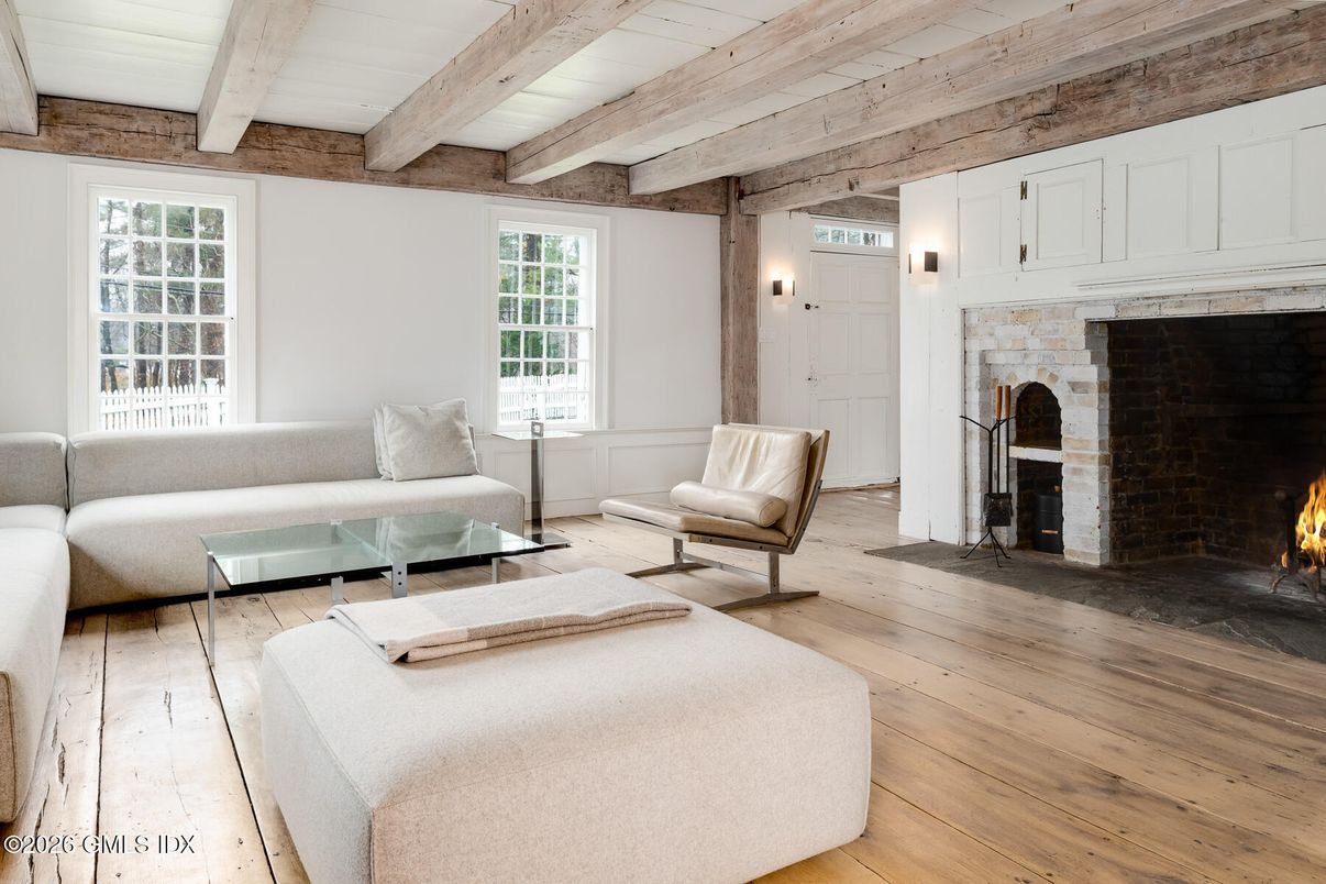 Fireplace, Interior, Living room, Wooden Beams, Wooden Ceilings, Wood Texture Flooring