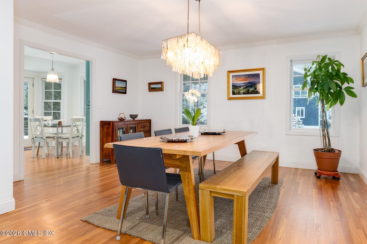 Chandelier, Dining room, Interior, Pendant Lights, Wood Texture Flooring