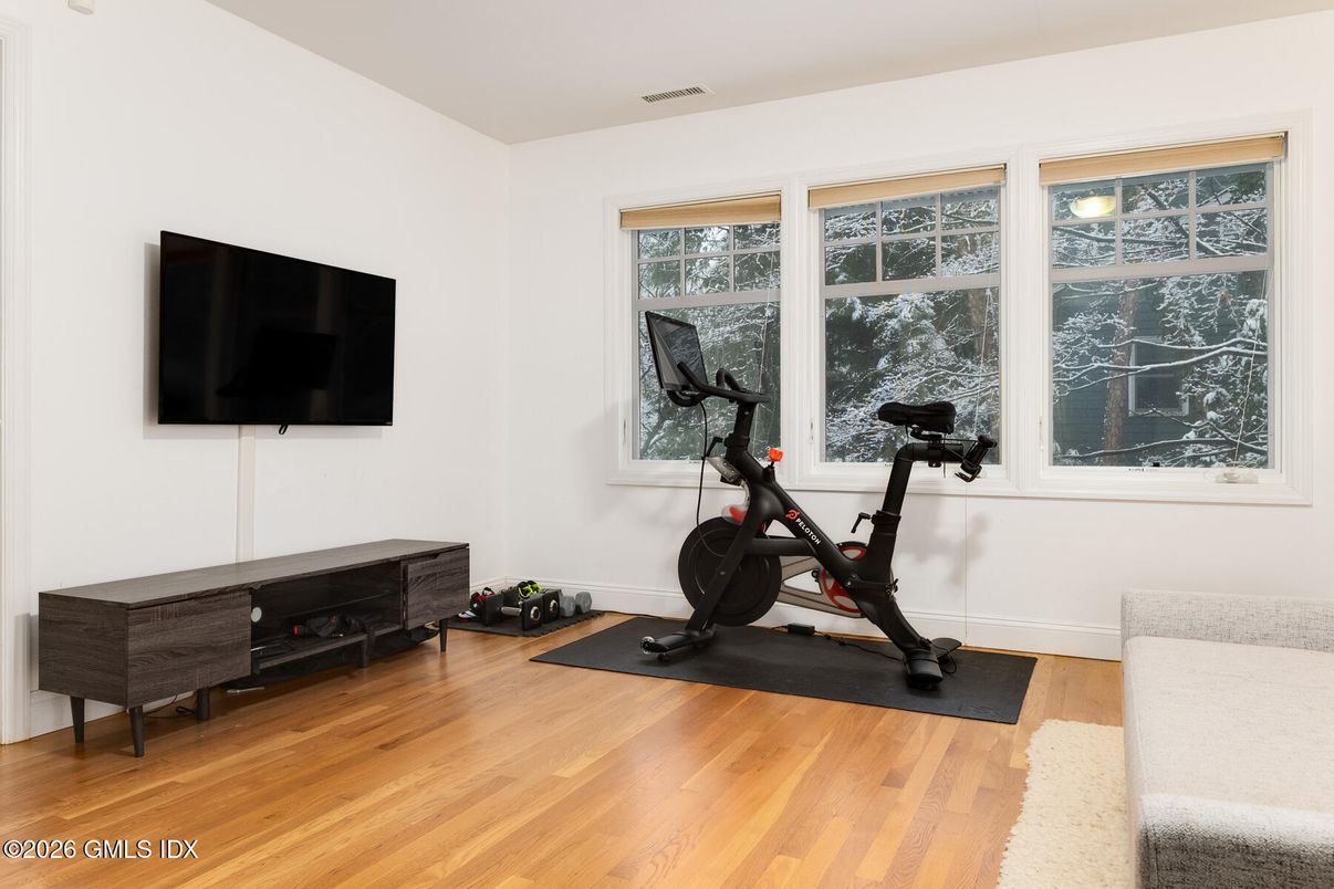 Fitness Equipment, Interior, Wood Texture Flooring