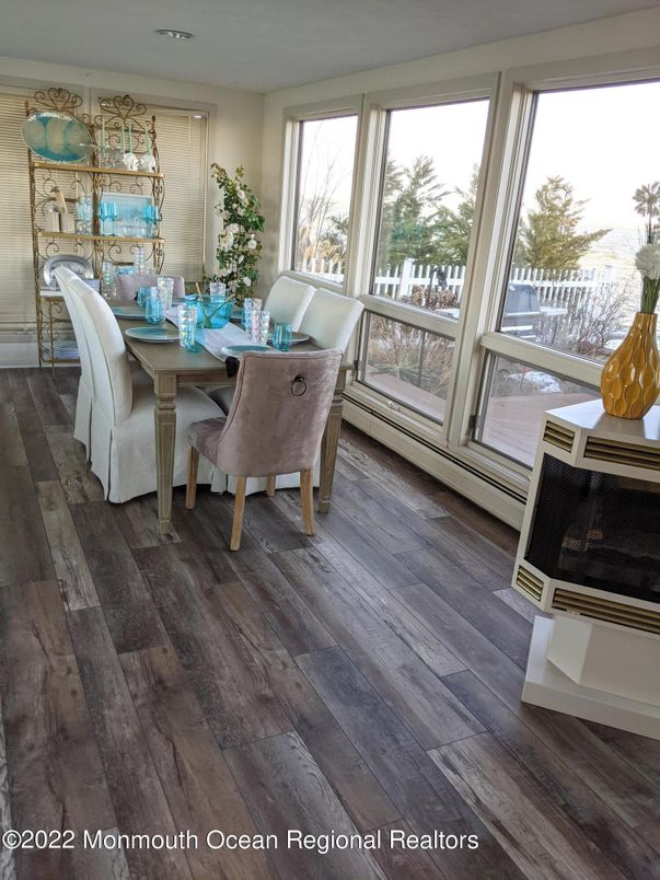 Dining room, Interior, Wood Texture Flooring