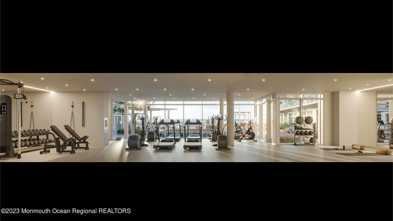 Fitness Equipment, Gym, Interior, Recessed Lighting