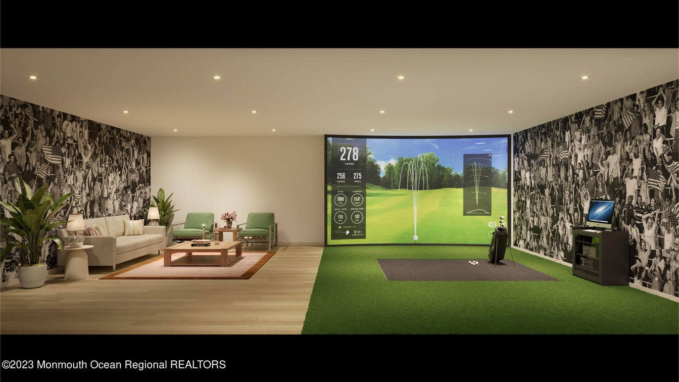 Interior, Living room, Recessed Lighting