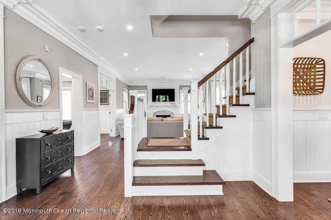 Fireplace, Interior, Recessed Lighting, Wood Texture Flooring
